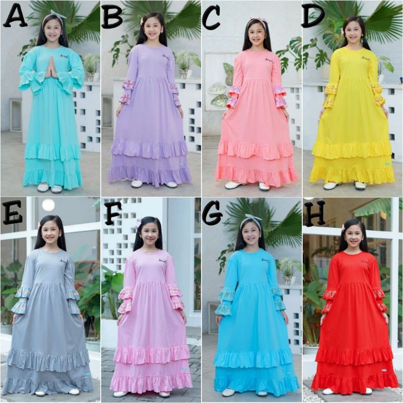 Gamis Anak Perempuan Remaja Termurah by Aeraaqu (10-18th)