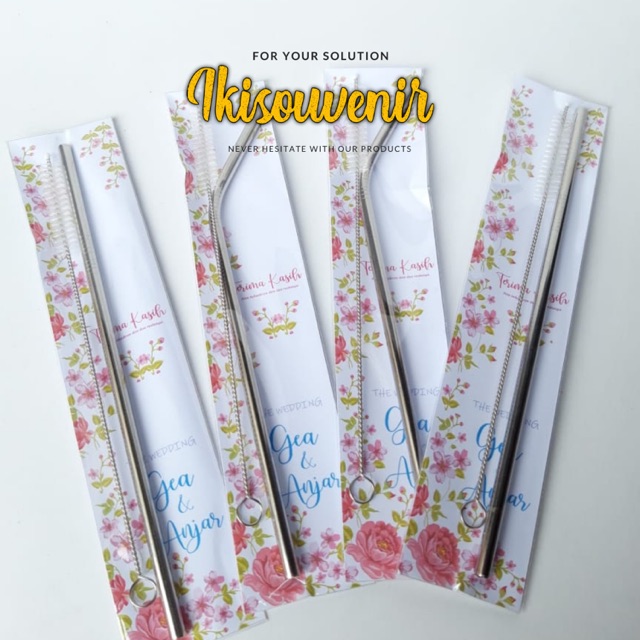 Stainlessstraw / souvenir sedotan / souvenir sedotan stainless / stainlessstraw