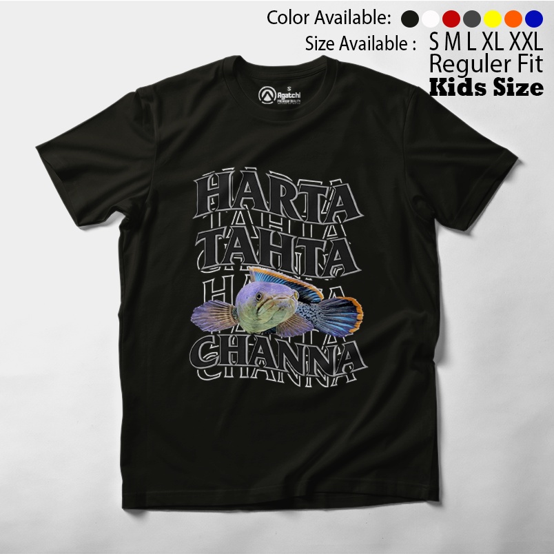 Baju Kaos Atasan Anak Laki - Laki Agatchi Motif Harta Tahta Channa