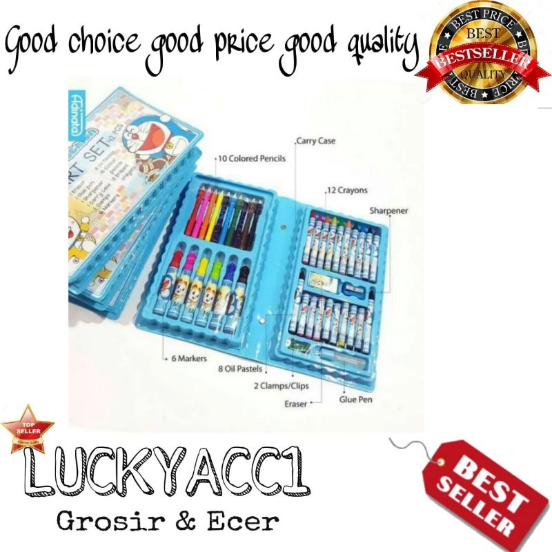 

LC - Art set crayon 42pcs drawing set art set crayon 42pcs alat melukis dan menggambar / ART SET 42 IN 1 / ALAT TULIS SET CRAYON COLOURING ART SET 42 in 1