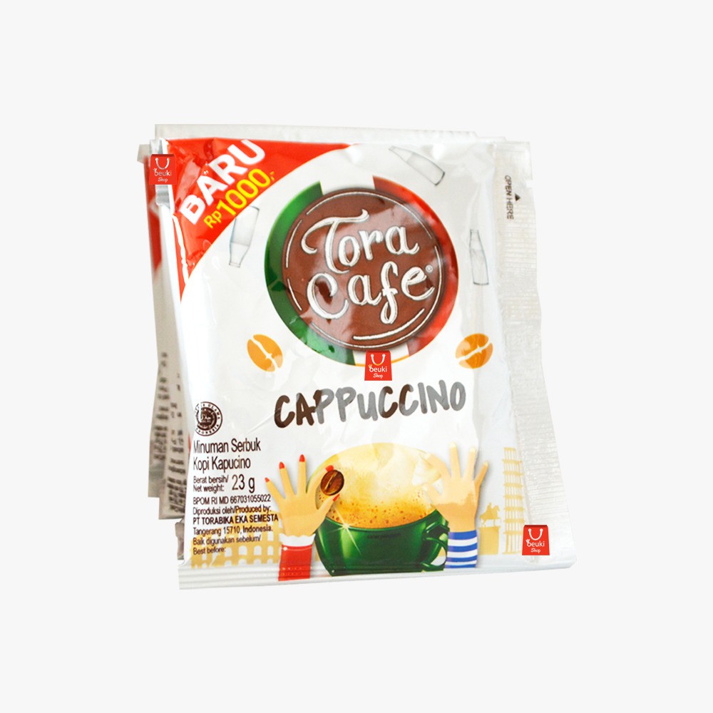 

RENCENG Tora Cafe Cappuccino Minuman Bubuk Kopi Cappuccino Anak Muda - 10pcs x 22gr