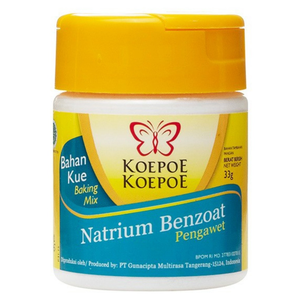 Natrium Benzoat Pengawet Makanan Koepoe Koepoe 33gr Botol