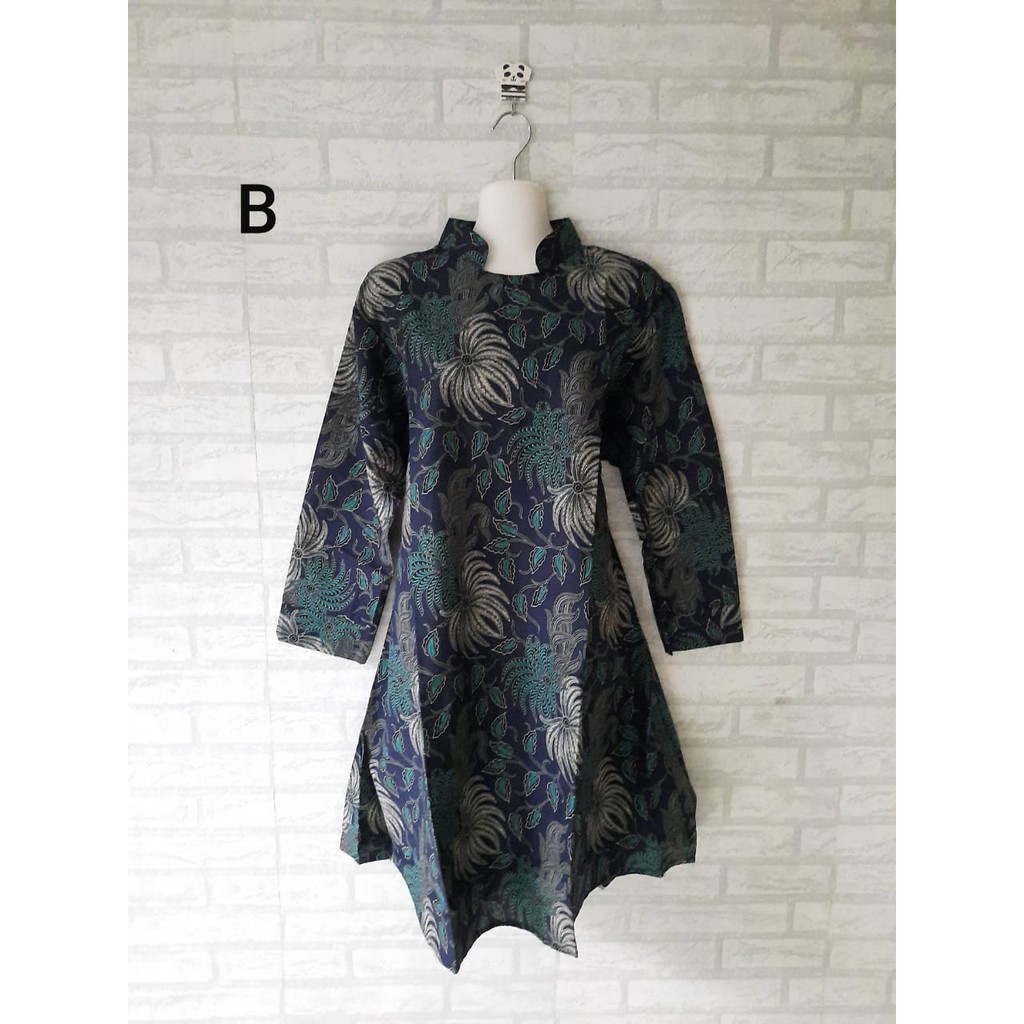 tunik batik kerja/ dress batik jumbo/ seragam batik/ seragam batik jogja/ seragam kerja/ tunik jumbo