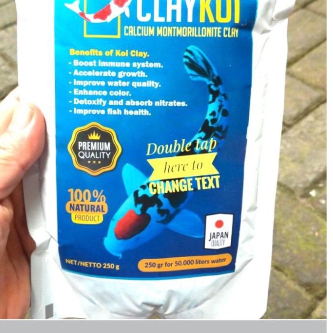 ○ CLAY KOI PREMIUM 250 Gram Penjernih Kolam Koi Penjernih Air Kolam Koi ✾