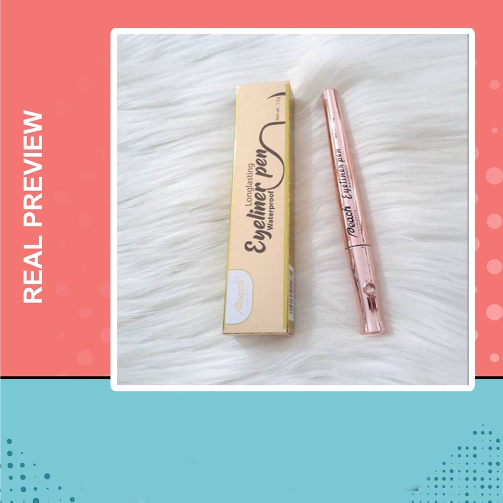 PEACH EYELINER PEN WATERPROOF BLACK