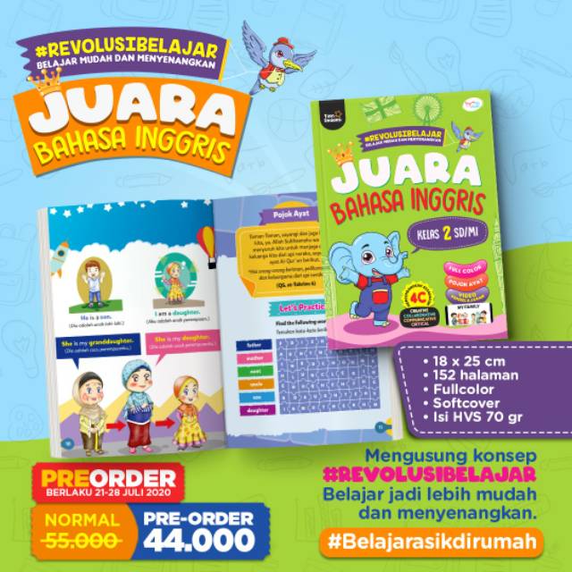 Paket Buku Juara Bahasa Inggris 1 2 3 Paket Buku Sd Shopee Indonesia