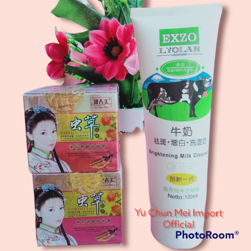 YU CHUN MEI CORDYCEPS Herbal (Cream Siang, Malam, Sabun Lyolan)