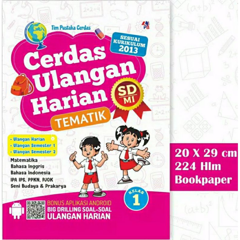 Jual Buku Soal Kelas 1 Sd Cerdas Ulangan Tematik Matematika Bahasa Inggris Dan Ipa