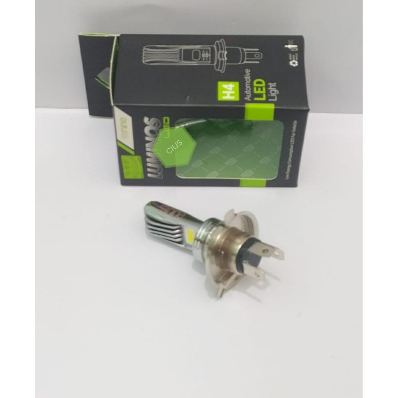 LAMPU LED H4 COB NINE WHITE HI LOW AC DC UNTUK MOTOR BISON KLX SCOOPY VIXION DLL