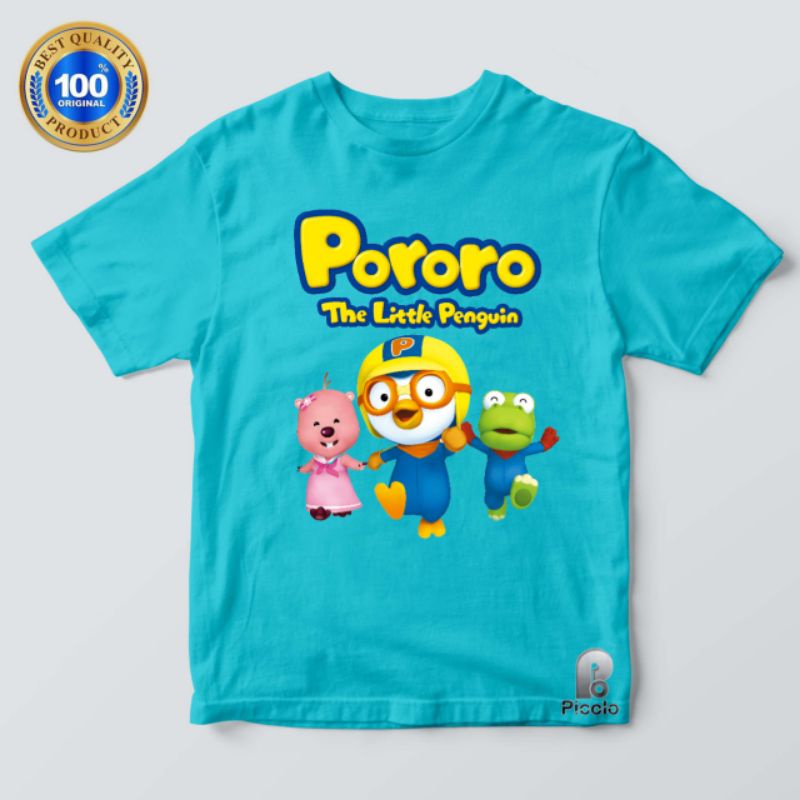 Baju Kaos ANAK DAN DEWASA PORORO COUPLE (FREE NAMA)