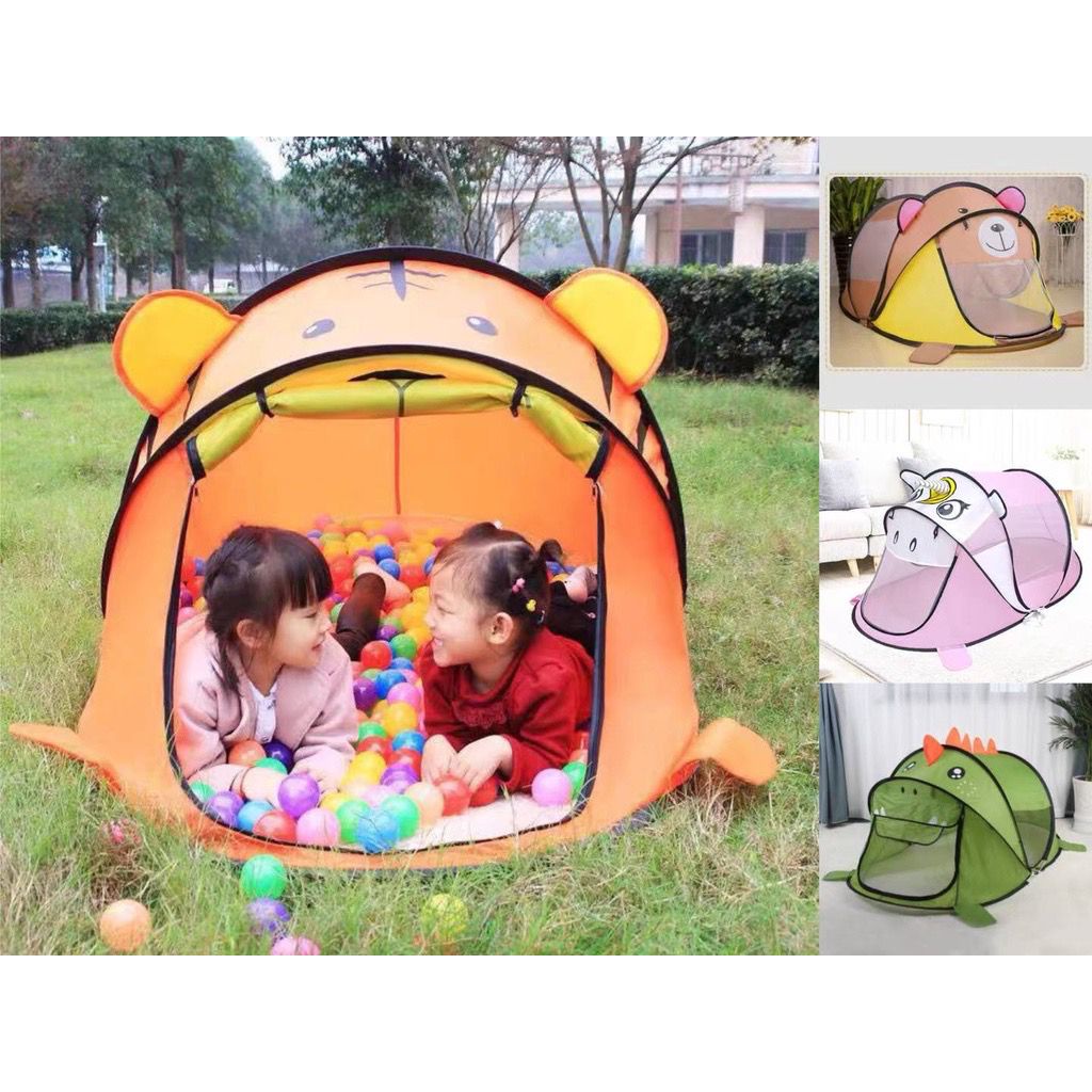 TENDA ANAK MODEL HEWAN BONUS TAS TENDA CAMPING ANAK LIPAT TENDA ANAK TENDA MAINAN ANAK TENDA CAMPING ANAK