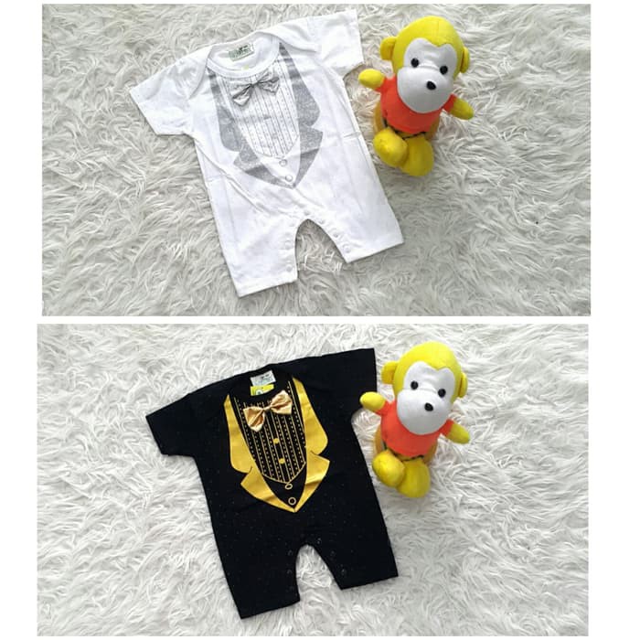 Baju Baptis Romper Jumper Tuxedo Bayi Laki-Laki--OZK