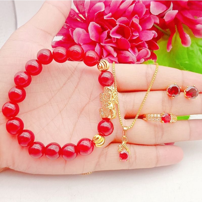 set giok perama giok merah