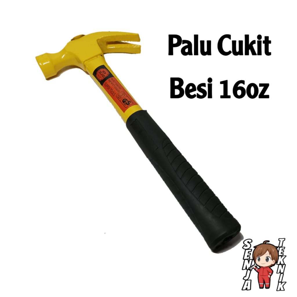 Palu Cukit Gagang Besi 16 oz - Palu Kambing Besi 16 oz