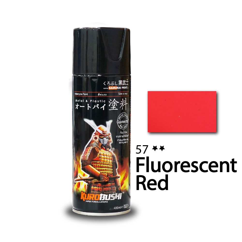 SAMURAI Cat Semprot Fluorescent Red - 57** 400ml