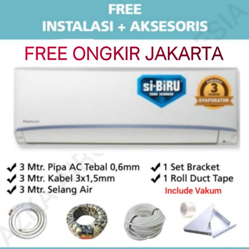 AC Panasonic SIBIRU 1 PK Standard LN9WKJ Free pasang