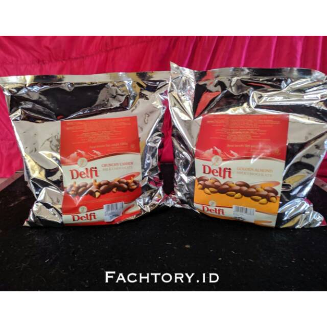 COKLAT DELFI DRAGEES CASHEW/ALMOND 1kg / COKLAT MURAH / DELFI KILOAN / SILVERQUEEN / PARCEL COKLAT