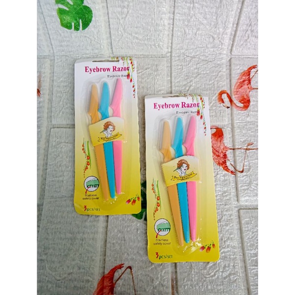 EYEBROW RAZOR ISI 3/PENCUKUR ALIS SET