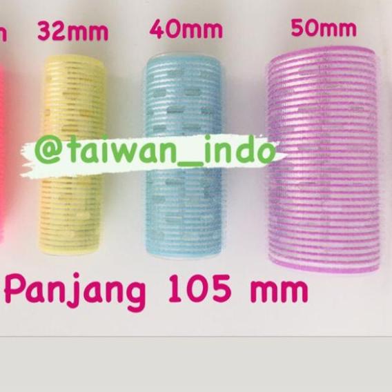 ♥ Rol Lengket / Rol Rambut Besar Panjang 105mm diameter 50mm - Ungu 50mm, 1 pcs ♫