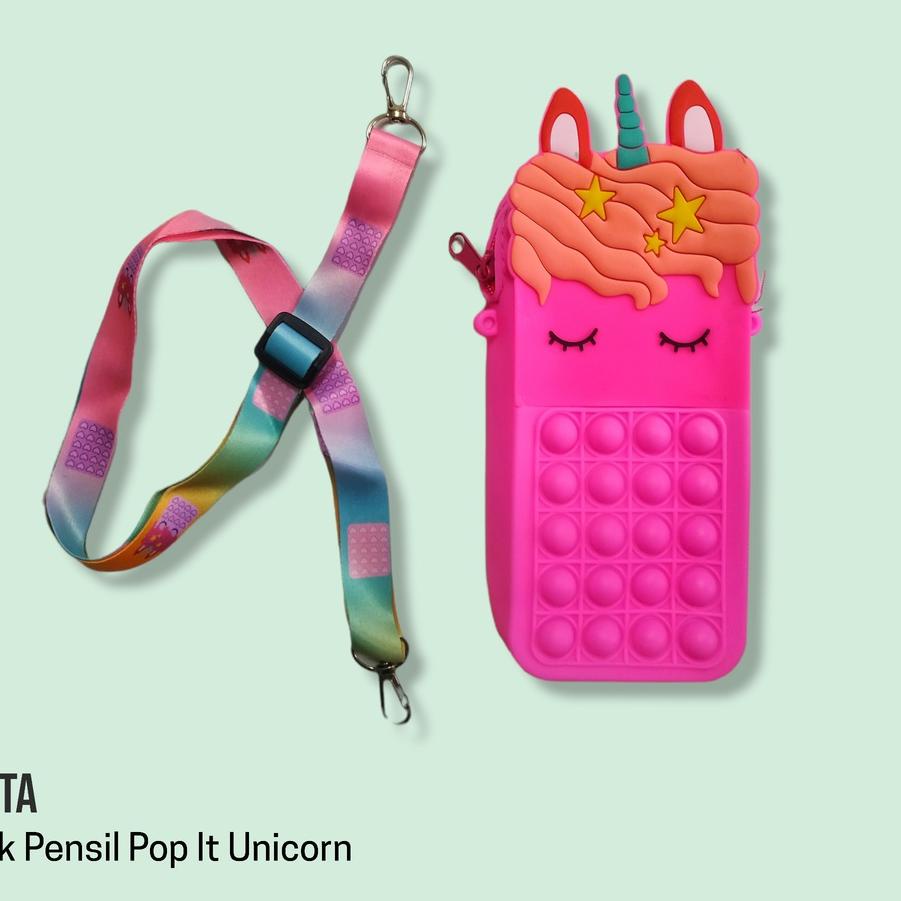 

Kekinian Tempat pensil pop it unicorn kotak pensil keren murah