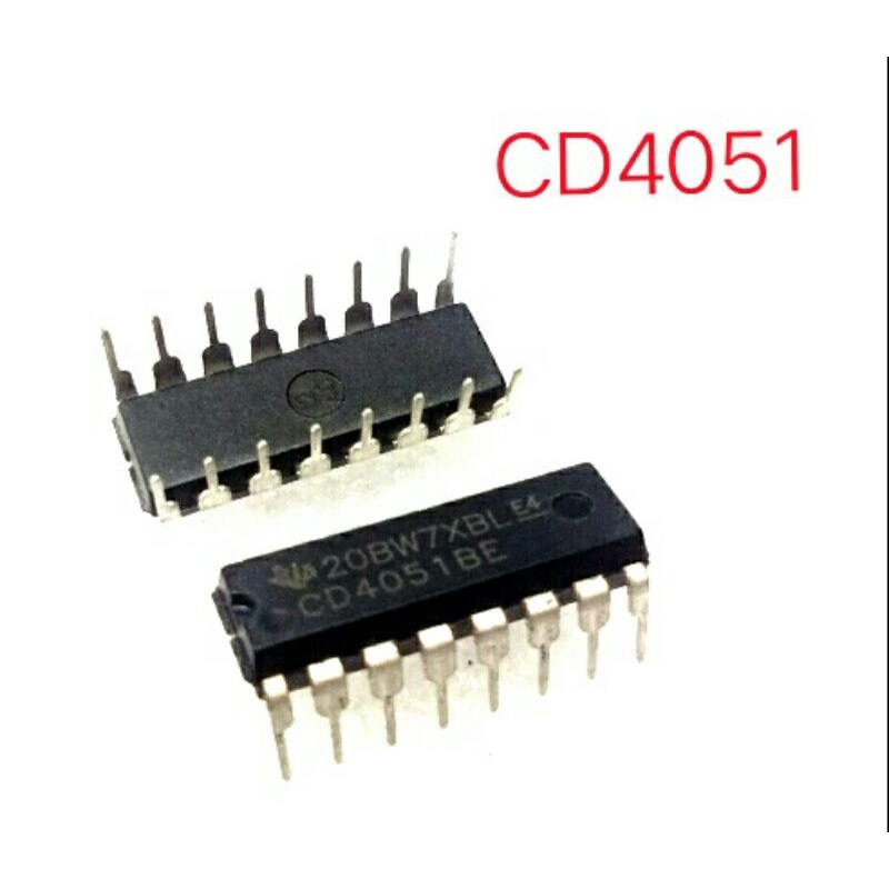 IC CD4051 CD 4051 CD4051BE HCF4051 HEF4051 MC14051 Dip 16pin