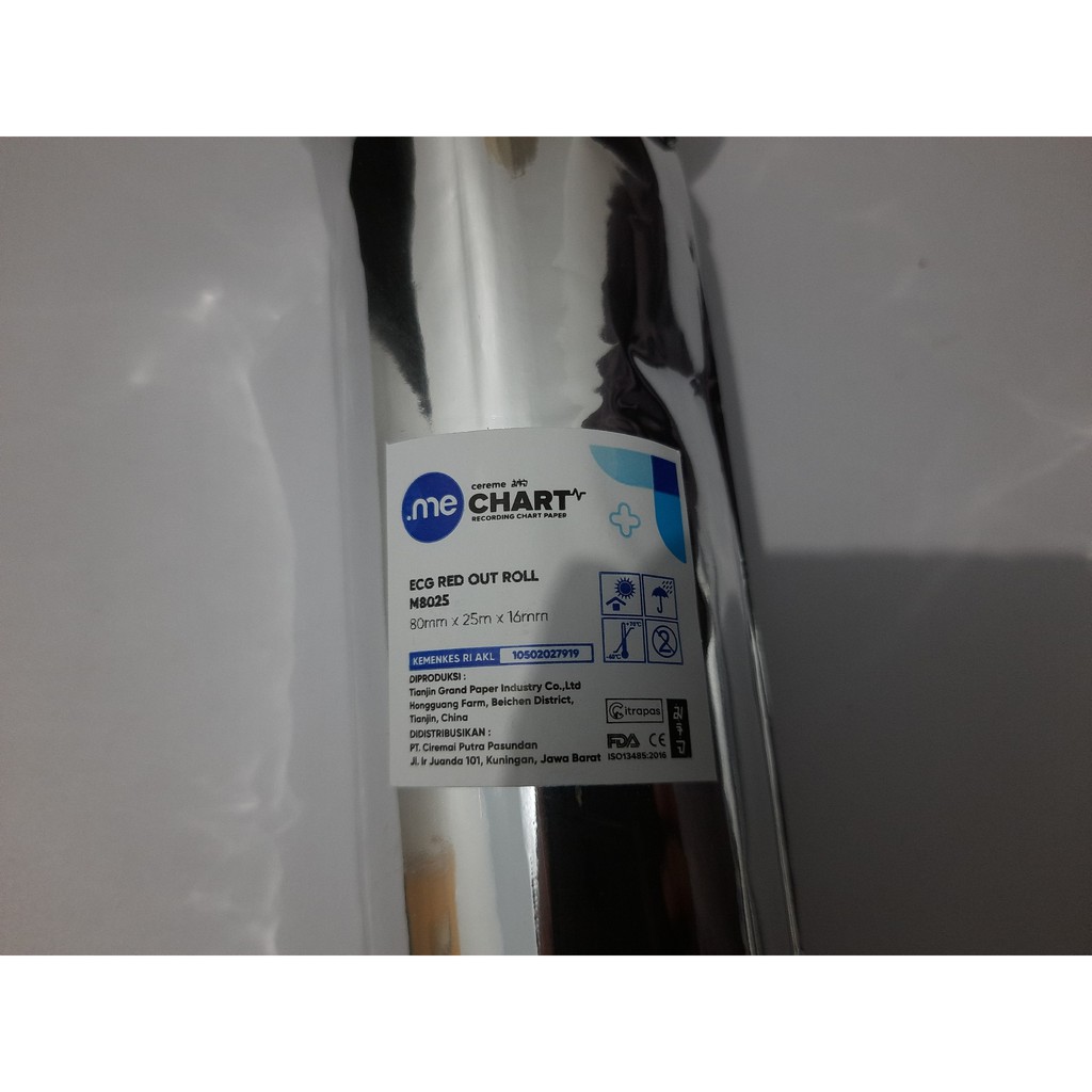 

Kertas EKG/ECG 80 x 25 x 16 untuk 3 channel | 1 Pack isi 2 Roll