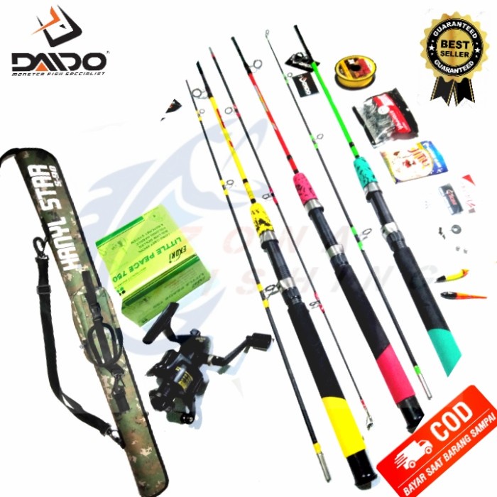 Set pancing laut sambung Daido Japan Style 16kg PAKET KOMPLIT - Daido Manta Murah