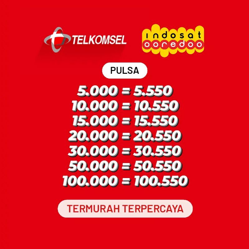 PULSA INDOSAT PULSA TELKOMSEL