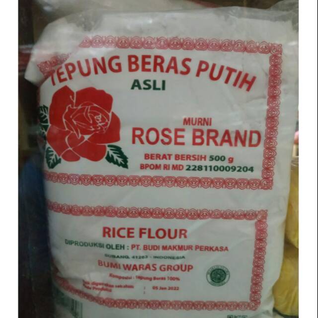 

Tepung beras Rose Brand 500gr