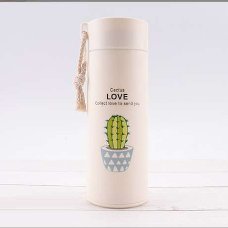 Botol Termos Tumbler Unik Motif Tanaman Cactus Kaktus Animal Six Oup 450 ML My Bottle GLASS MATERIAL