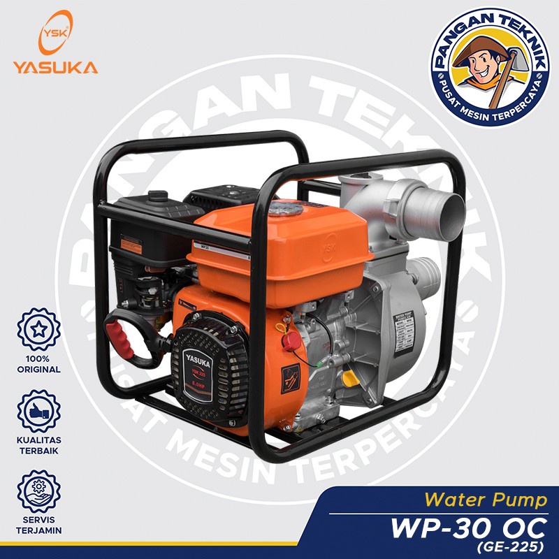 WATER PUMP YASUKA | WP 30 ( 3 inch )  225GE ORANGE | POMPA IRIGASI