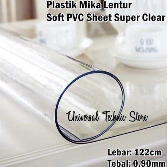 

Plastik Mika Lentur Pembatas Pvc Super Clear Lebar 122Cm Tebal 0,90Mm