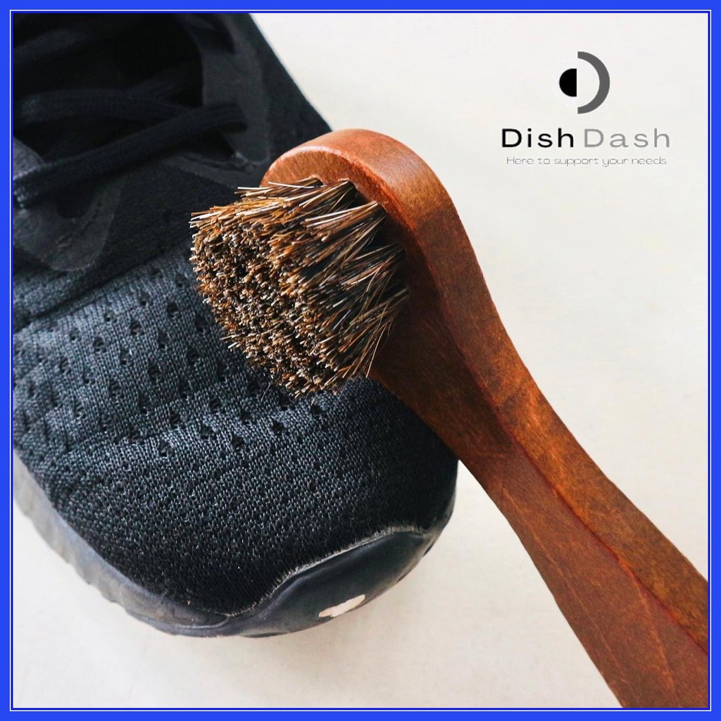 [BAYAR DI TEMPAT] 1 Pcs Shoe Brush Cleaner Detailing Sepatu / Sikat Sepatu Detailing Bulu Kuda / Sikat Semir Bahan Bulu Kuda