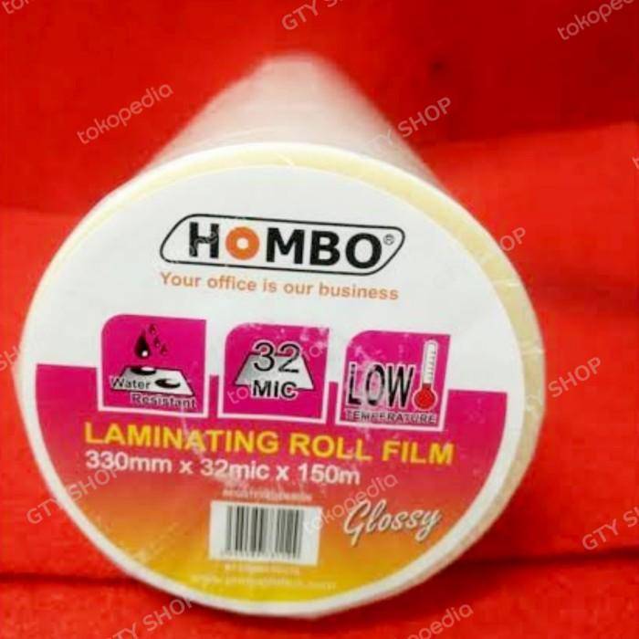 

PLASTIK LAMINATING ROLL GLOSSY HOMBO 312mm*32mic*150m