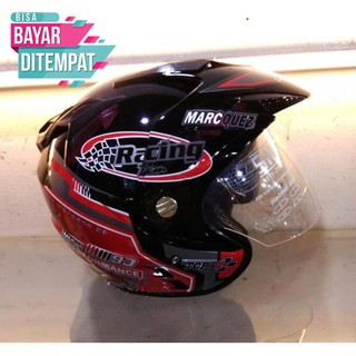 Helm motor SNI Helmet Double Visor Racing Marc Marquez Helm motor SNI Helmet Double Visor Racing Marc Marquez