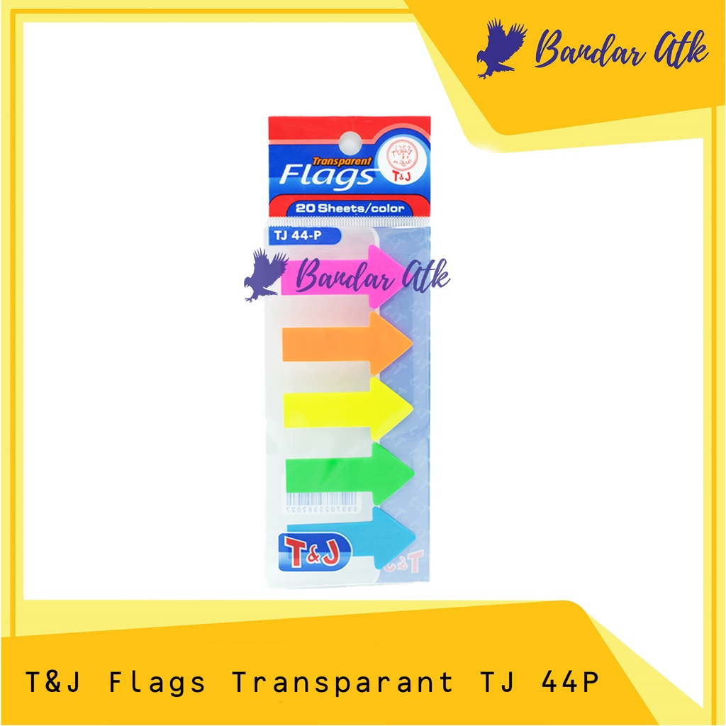 

Index Mark Penanda Pembatas Buku Flags Transparent TJ 44 P [1 PAD]