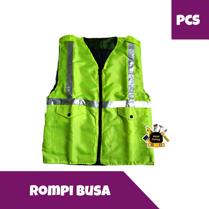 KEDAI TUKANG - Rompi Busa Proyek / Kerja Pertambangan Bandara / Safety Vest Scotlight