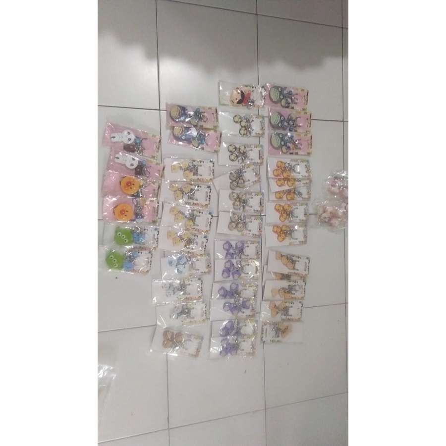 KEYCHAIN UFFUFY GANTUNGAN KUNCI EEYORE MICKEY MINNIE WINNIE THE POOH DUMBO DONALD DAISY DUCK