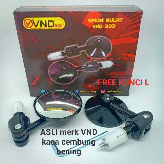 New spion jalu oval VND premium spion bar end spion jalu bulat spion jalu stang