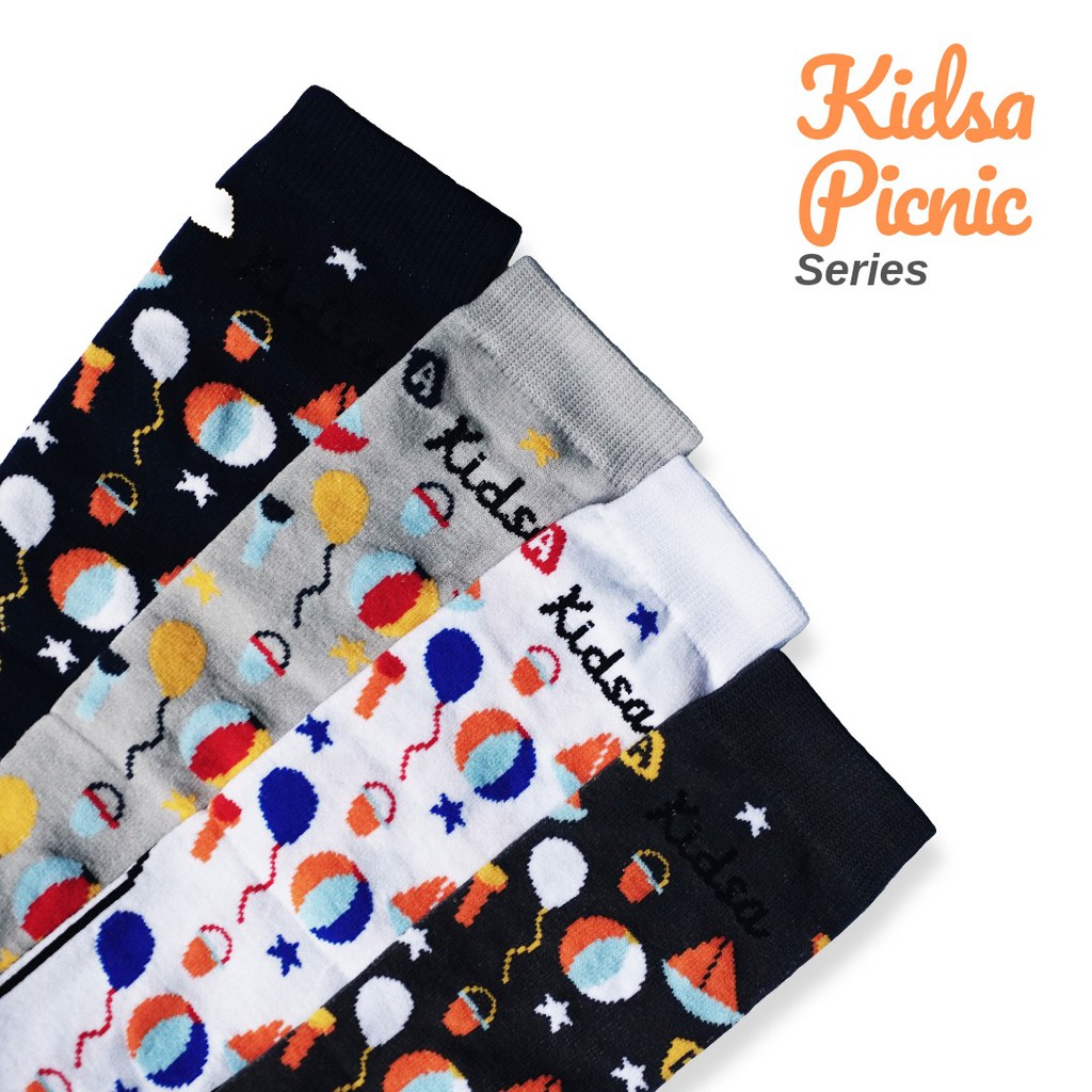 Kaos Kaki Anak Kidsa Motif Piknik (Picnic) by Kanik