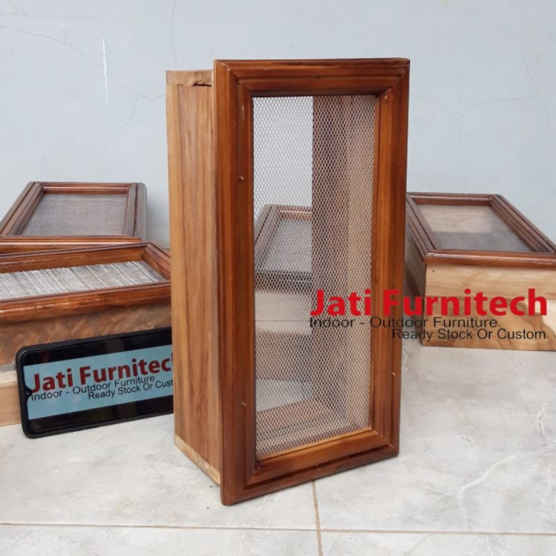 Loster Kayu Jati + Kawat Nyamuk + Finishing // Uk 16x33