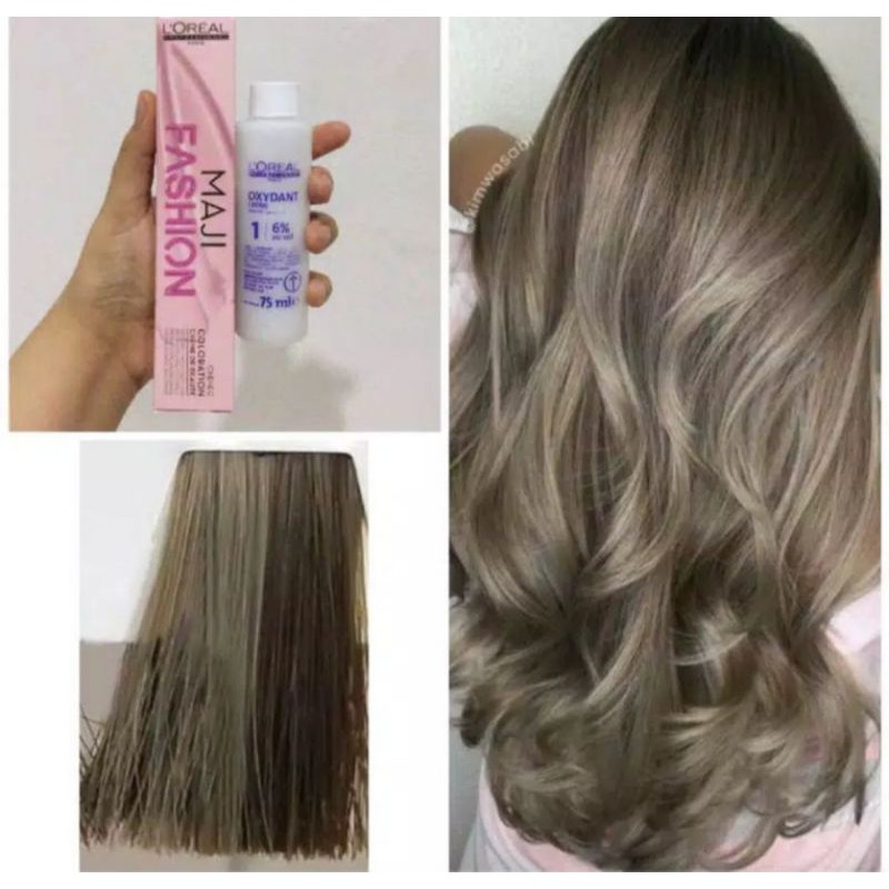 L'oreal loreal maji fashion majifashion pewarna rambut 9.11 blue steel cat rambut 911