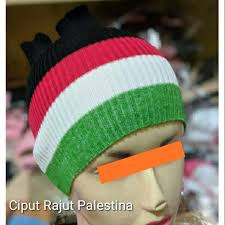 [HUSNA HIJAB] Ciput Rajut Palestine / Ciput Palestina