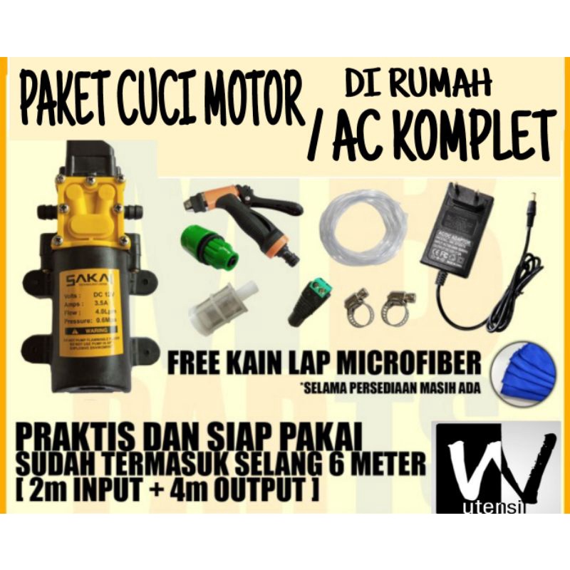 PAKET CUCI MOTOR / CUCI AC / JET WASH / MESIN STEM DINAMO PUMP