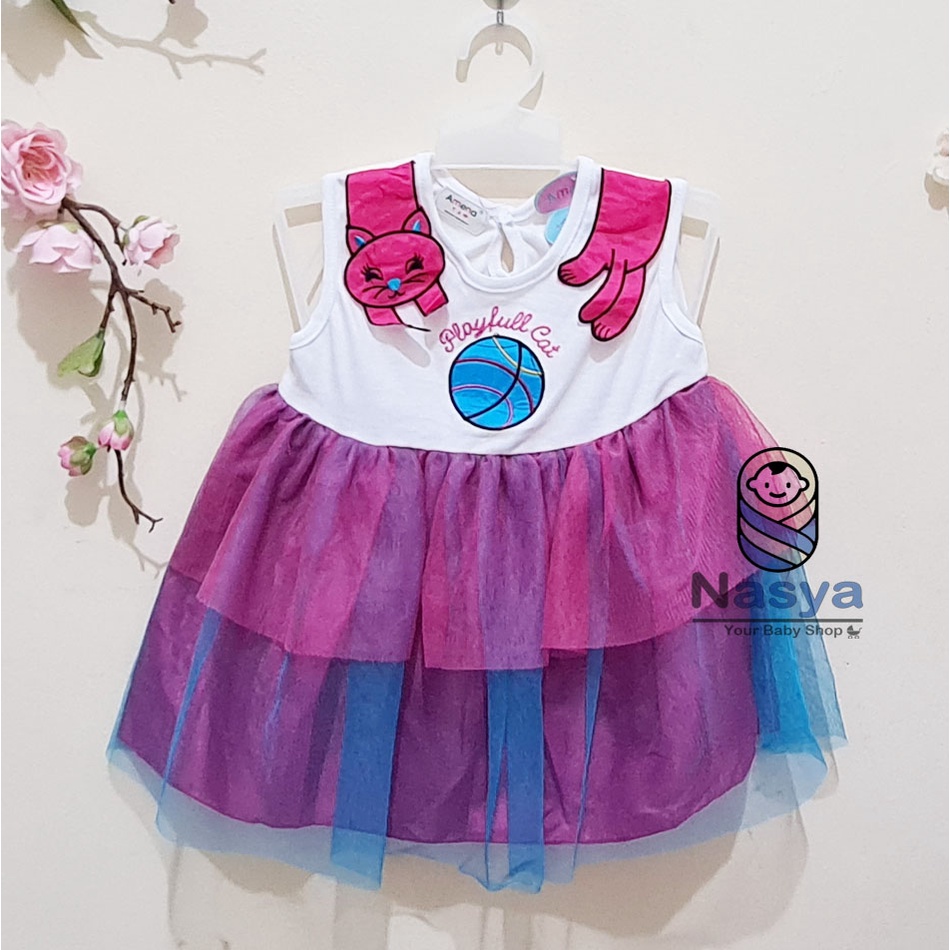 [MK-010] Dress Tutu Bayi Amena / Fashion Baby Girl (0 - 12 bulan)