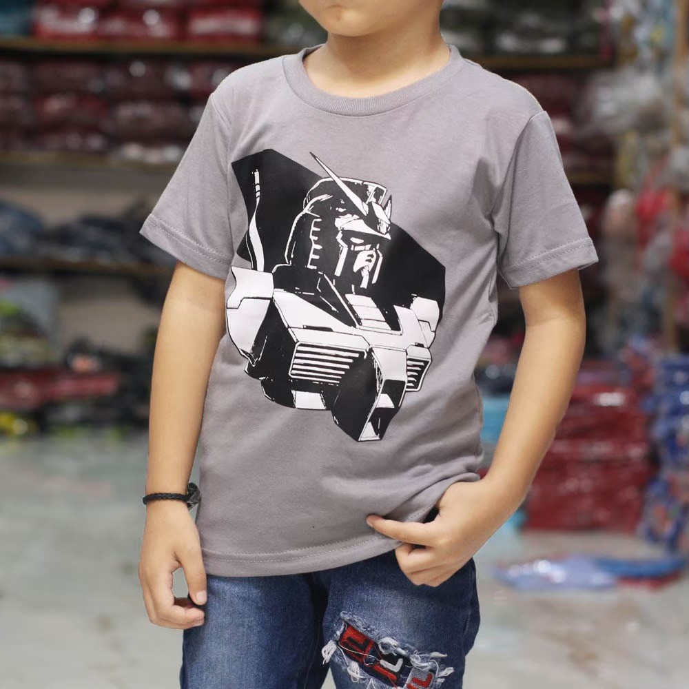 SUPPLIER KAOS ANAK  TERMURAH BAJU  ANAK  LUCU GAMBAR ROBOT  