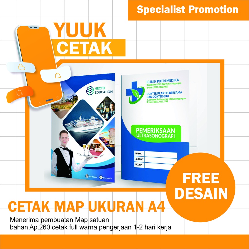 

cetak map custom / cetak map a4 / cetak map satuan / cetak map folder