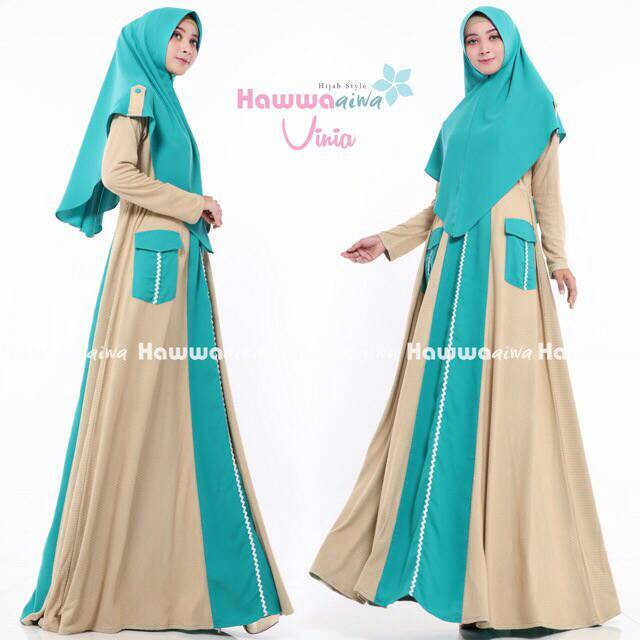 Gamis Syari Vinia Original by Hawwa Aiwa READY