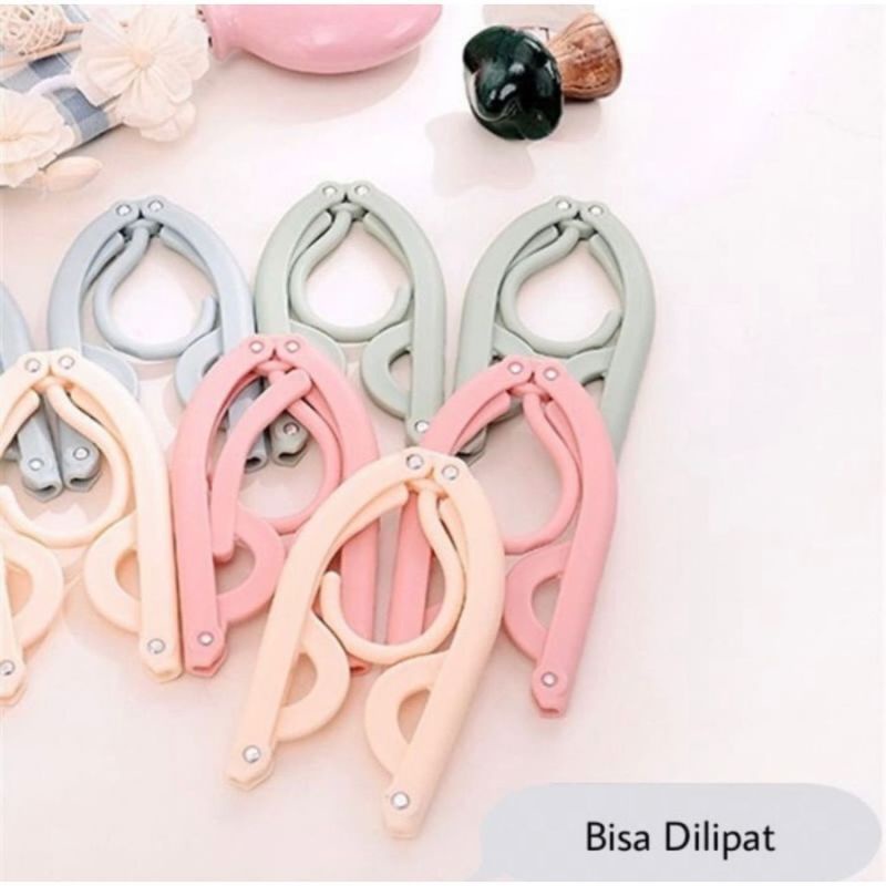 Gantungan Baju Lipat Travelling l Magic Hanger l Hanger Lipat Portable