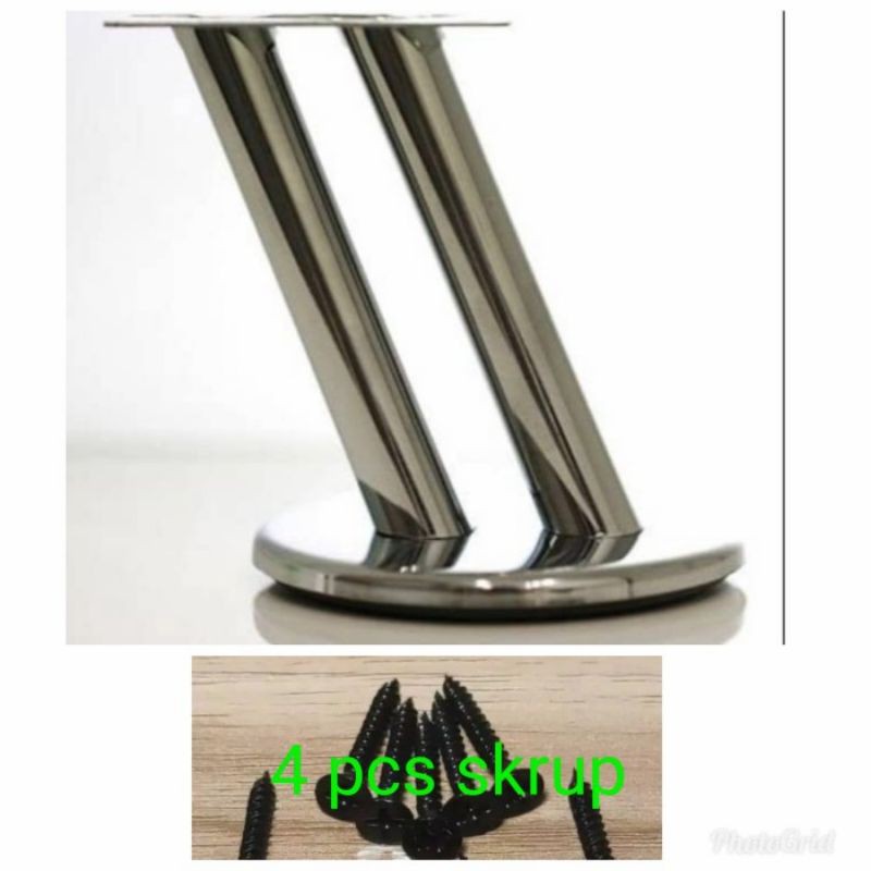 Kaki Sofa 8 cm model kaki gajah - Kaki Sofa Stainless - kaki kursi